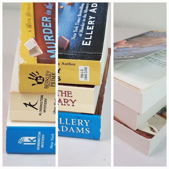 Lot of 3 ELLERY ADAMS - Cozy MYSTERIES - Book Retreat #2, 4, 7 MM PAPERBACK - Picture 7 of 13